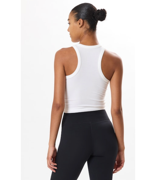 Kiki Rib Crop- White