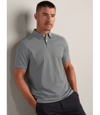 Rhone Apparel Commuter Polo- Lichen Green Stripe