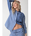 Boyfriend Shirt- Stripe Indigo