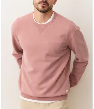 Marine Layer Relaxed Cloud 9 Fleece Crewneck- Ash Rose