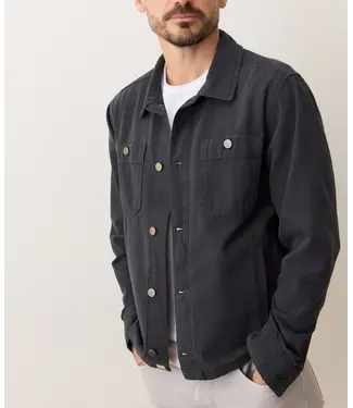 Marine Layer Patrick Canvas Overshirt- Faded Black
