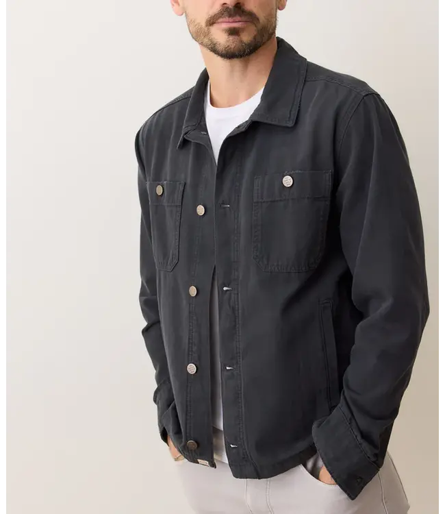 Patrick Canvas Overshirt- Faded Black
