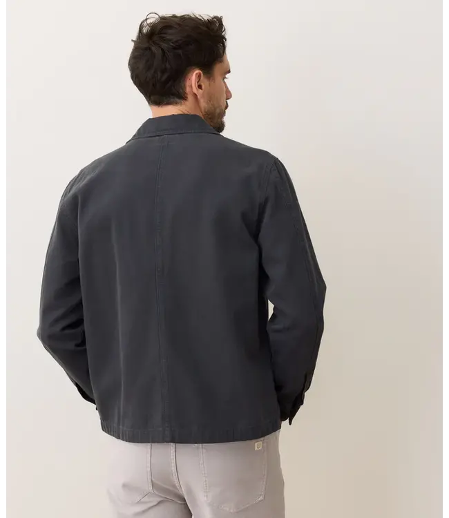 Patrick Canvas Overshirt- Faded Black