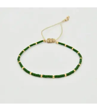 Rosamariposa Ipanema Miyuki Bracelet- Hunter Green