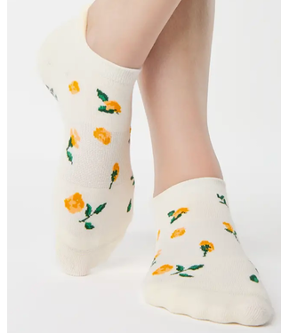 Women's Betsy Full Foot Grip Sock- Ivory