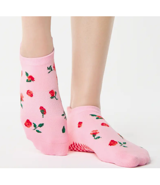 Women's Betsy Full Foot Grip Sock- Pink