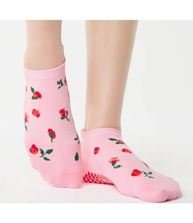 Women's Betsy Full Foot Grip Sock- Pink