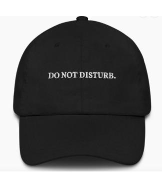 The Refined Spirit Do Not Disturb Cap- Black