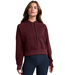 Luxefleece Cropped Hoodie- Dark Cherry