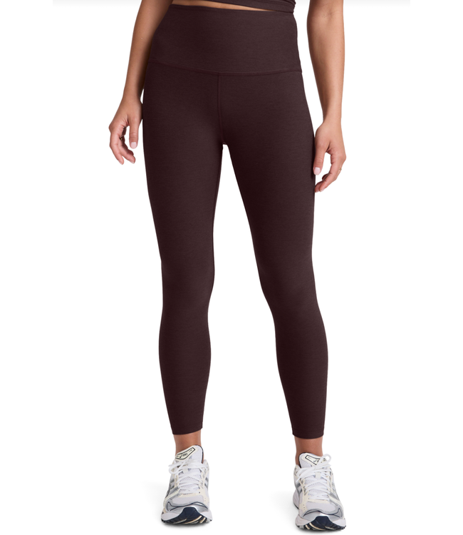 Spacedye Caught In The Midi HW Legging- Dark Chocolate Heather