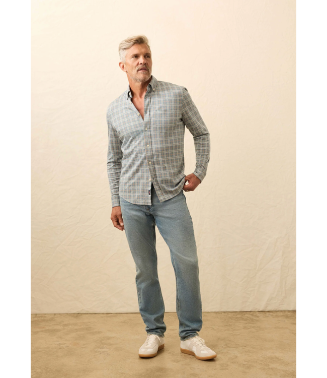 Coastline Knit Shirt- Autumn Storm Plaid