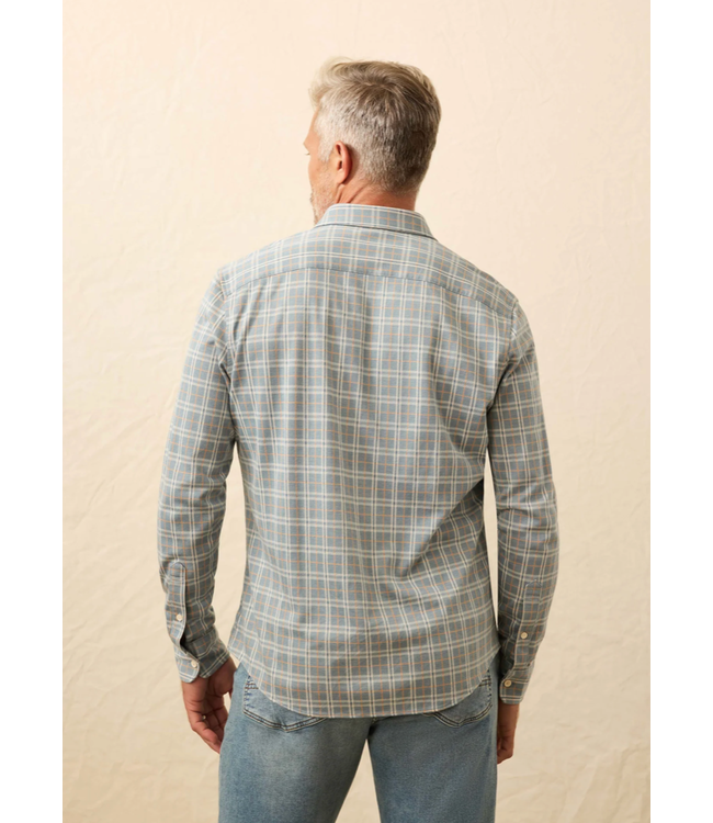 Coastline Knit Shirt- Autumn Storm Plaid