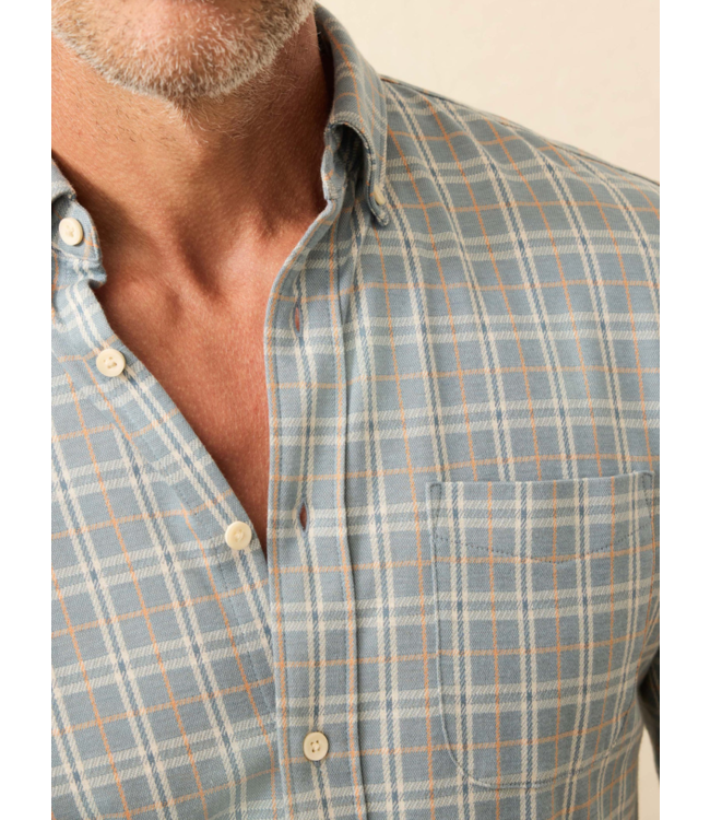 Coastline Knit Shirt- Autumn Storm Plaid