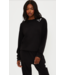 Devyn Oversized Sweatshirt- Boo Black