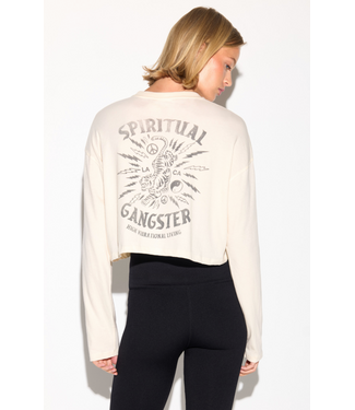 Spiritual Gangster El Tigre Drew L/S Top- Canvas
