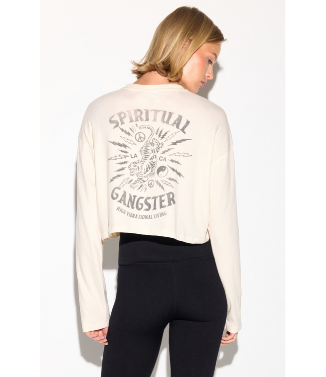 El Tigre Drew L/S Top- Canvas