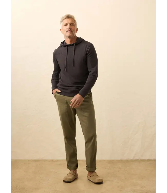 Sunwashed Slub Hoodie- Ridge Black