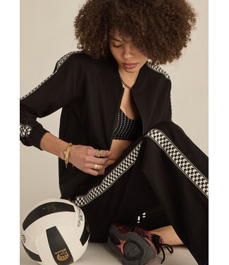 The Upside Moto Kasia Zip Through Jacket- Black