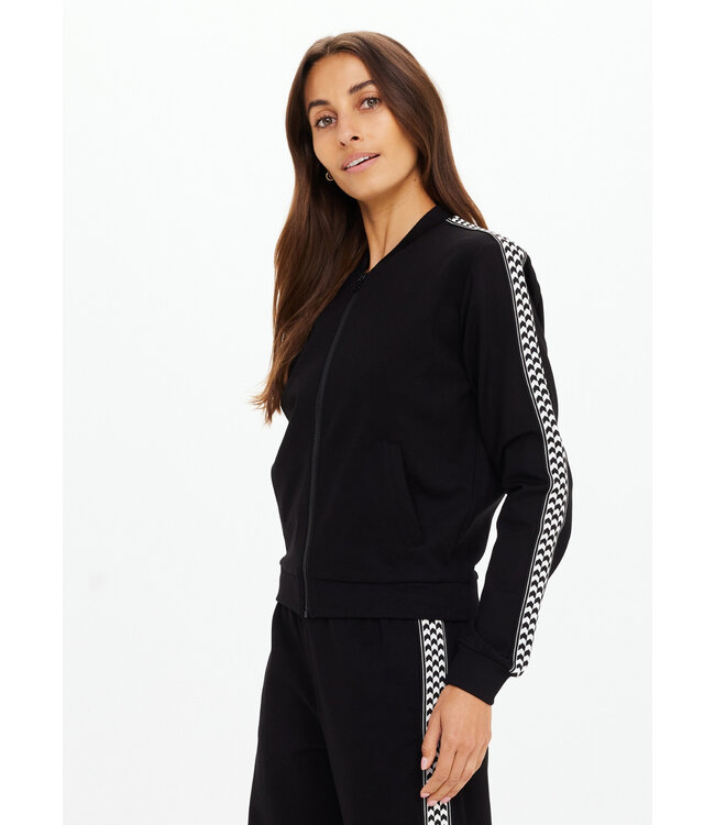 Moto Kasia Zip Through Jacket- Black