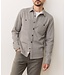 Pacifica Stretch Twill Overshirt- Grey Railroad Stripe