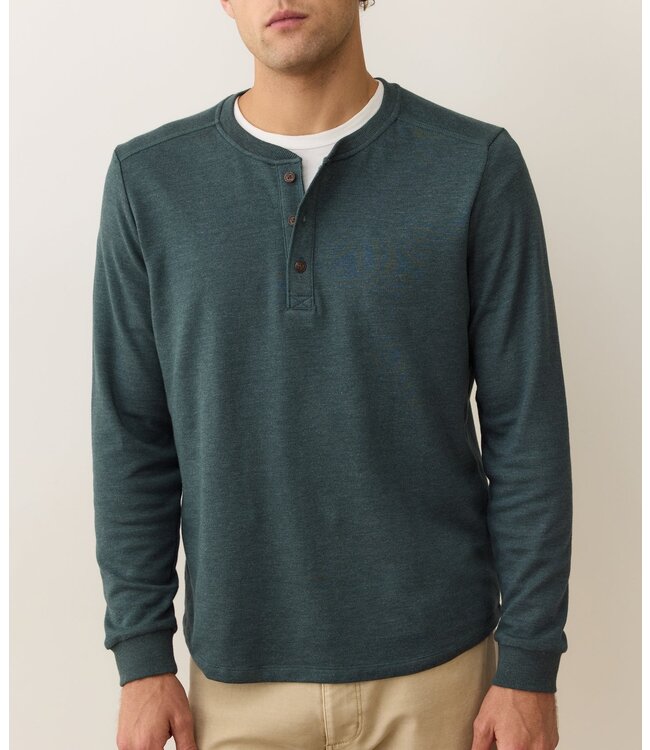 Pacifica Stretch Henley- Green Gables