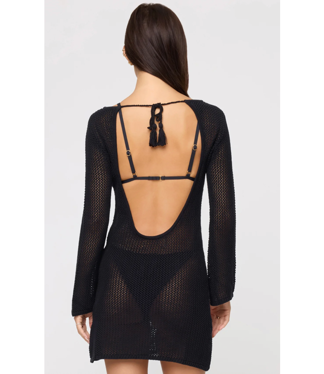 Cleo Cover Up Dress- Black