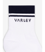 Lenni Half Crew Sock- White/Blue Nights