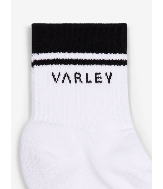 Lenni Half Crew Sock- White/Black