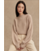 Martina High Neck Rib Knit- Cement