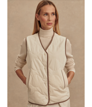 Varley Lori Reversible Gilet- Ash Taupe/Birch