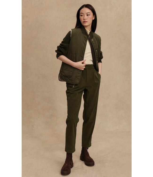 Audrea Reversible Gilet- Sandshell / Forest Night