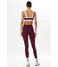 Clare High Waist Rigor 7/8- Dark Cherry/Creme