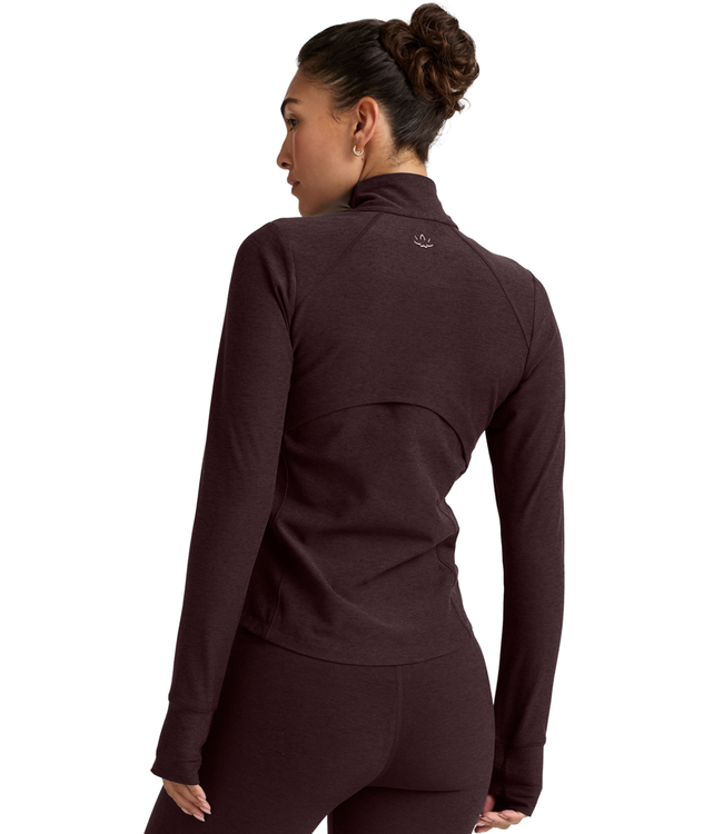 Spacedye Trails Active Jacket- Dark Chocolate Heather