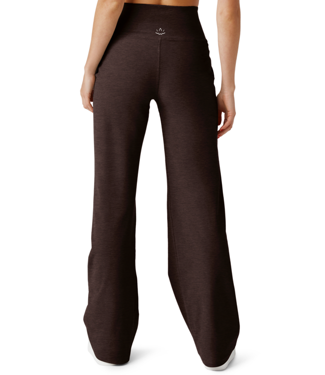 Spacedye Laid Back Wide Leg Pant- Dark Chocolate Heather