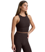 Spacedye Refocus Cropped Tank- Dark Chocolate Heather