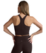 Spacedye Refocus Cropped Tank- Dark Chocolate Heather