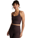 Spacedye On The Up Cropped Tank- Dark Chocolate Heather