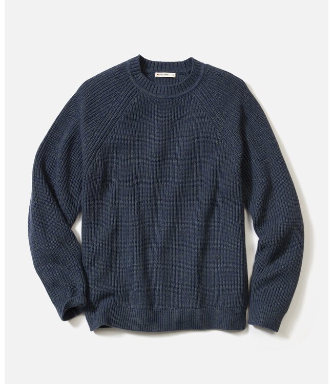 Inverness Crew Sweater- Navy/Green