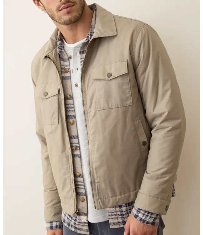 Reynolds Dry Wax Trucker Jacket- Vintage Khaki