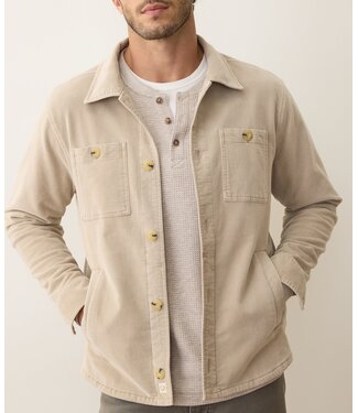 Marine Layer Max Moleskin Overshirt- Taupe