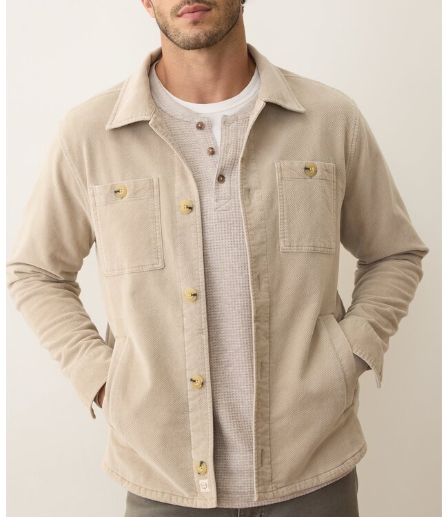 Max Moleskin Overshirt- Taupe