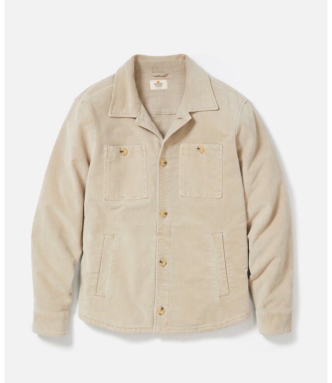 Max Moleskin Overshirt- Taupe