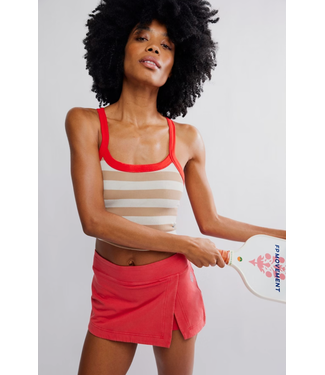 Free People All Clear Cami Striped- White Combo