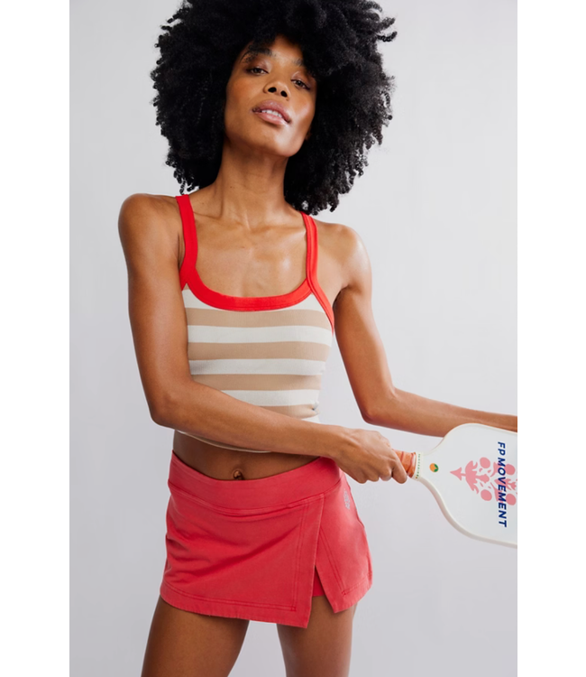 All Clear Cami Striped- White Combo