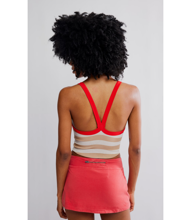 All Clear Cami Striped- White Combo