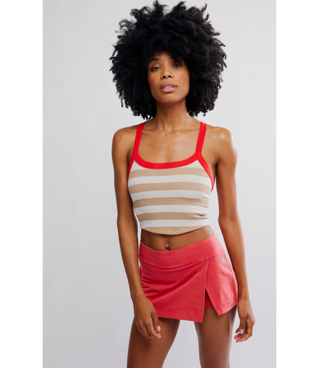 All Clear Cami Striped- White Combo