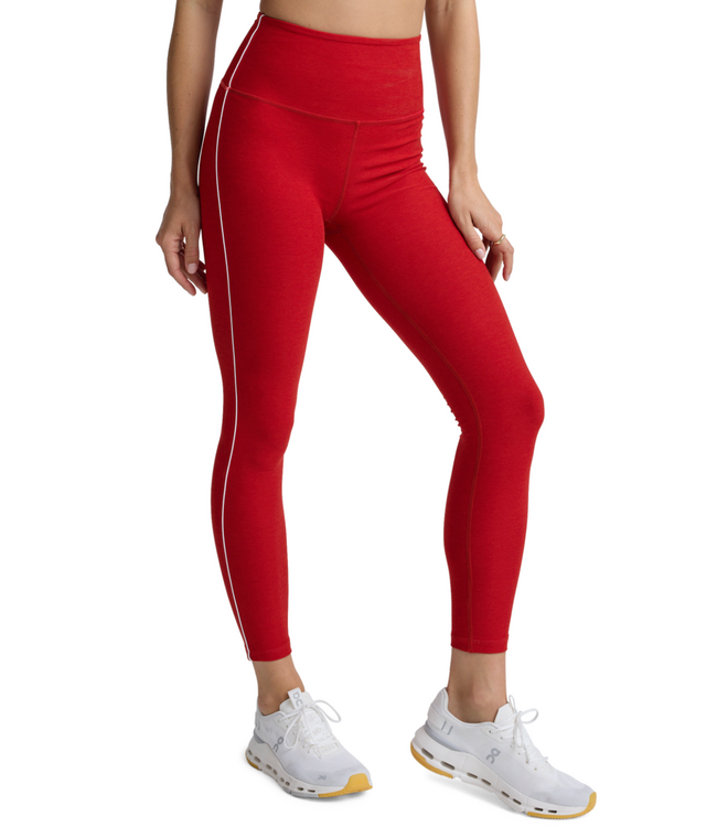 Spacedye Ready Midi Legging- Holly Red Heather