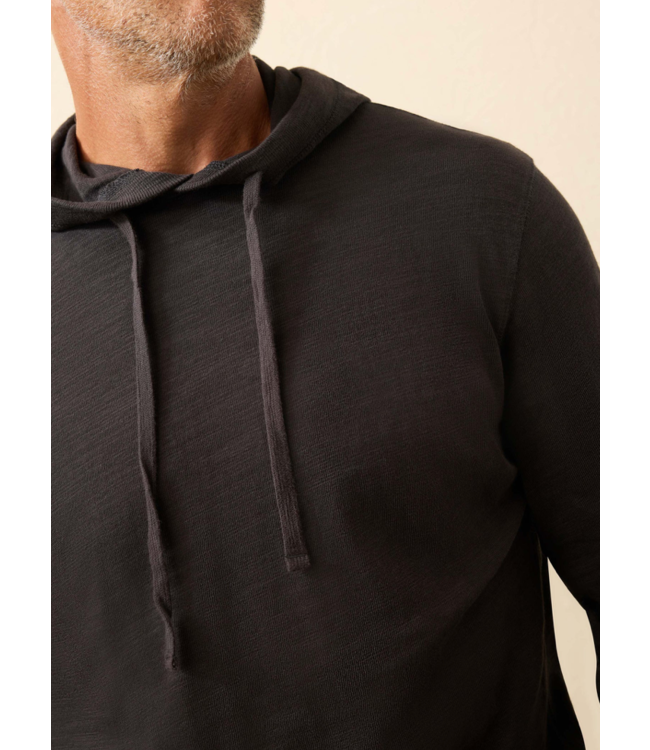 Sunwashed Slub Hoodie- Ridge Black