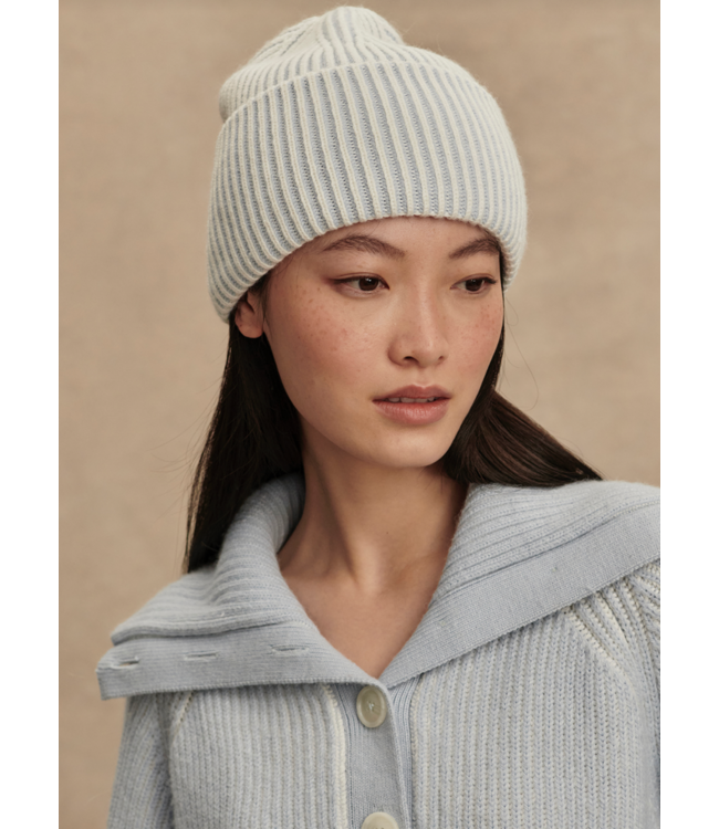 Dionne Plated Beanie- Mist Blue