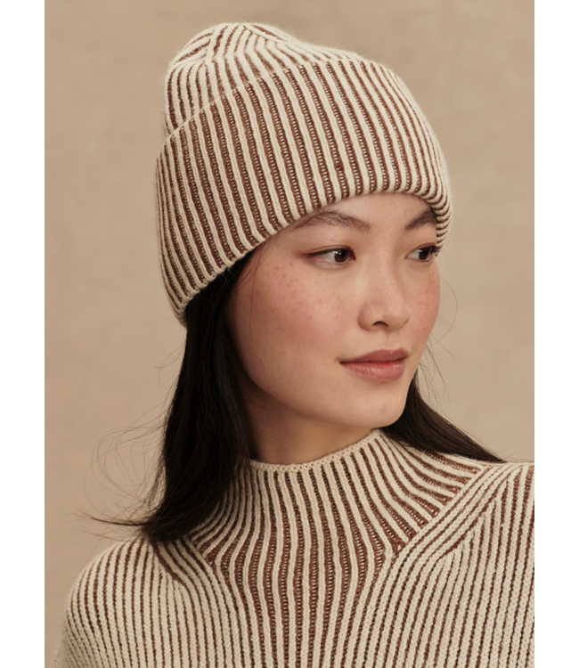 Dionne Plated Beanie- Cocoa Dust